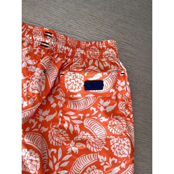 Palmacea Men's Orange Floral Bathing Trunks Size Large Swimwear New - Picture 7 of 7